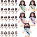 Bememo 25 Pcs Little Jesus Figures Original Design Jesus Love You Mini Rubber Toys to Hide and Seek Christmas Religious Party Favors Sunday School Baptism Gifts(Macaron Colors)