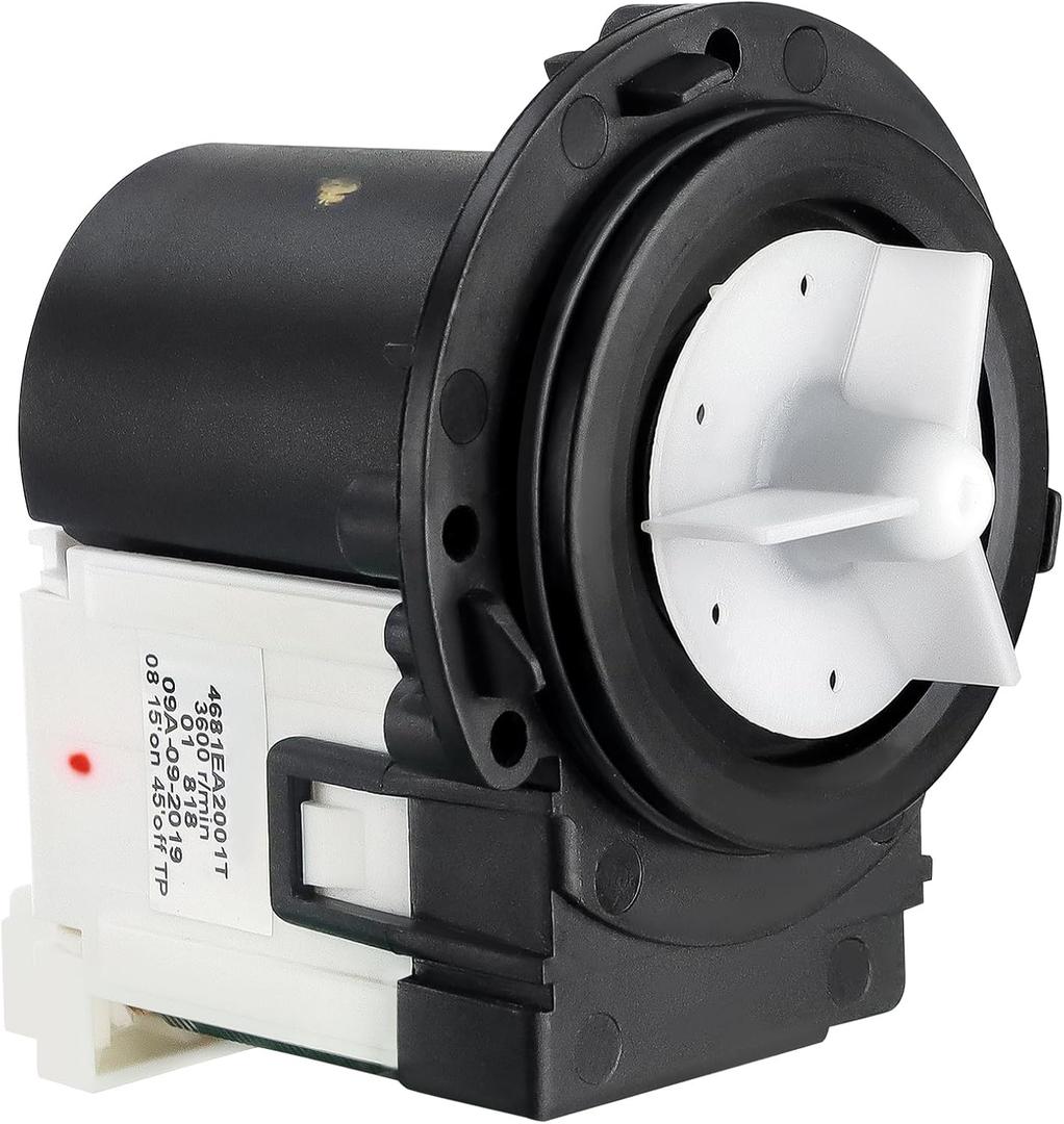 4681EA2001T OEM Washer Drain Pump Motor-Upgraded High-Performance for LG Kenmore Elite Washing Machines WM3270CW WM2075CW WM2650HWA WM3770HVA, WM8000HWA WM2487HWMA WM2101HW WM3431HS Durable Drain Pump