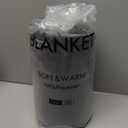 Fleece Blanket Queen Size for All Season 350GSM - Premium Lightweight Anti-Static Throw for Queen/Full Size Bed Extra Soft Brush Fabric Warm Sofa Thermal Blanket 90" x 90"(Dark Gray Queen)