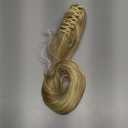 Ponytail Extension,Hair Extension Ponytail 20" Long Claw Hair Extension Synthetic Wavy Straight Hairpieces Ponytail Clip in Ponytail Wig Daily Fluffy Pony Tail for Women(Blonde)