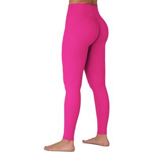 Sunzel Sunzfly Invisible Butt Scrunch Workout Leggings for Women, Butt Lifting High Waisted Gym Yoga Pants with Tummy Control (Small, Sonic Pink)