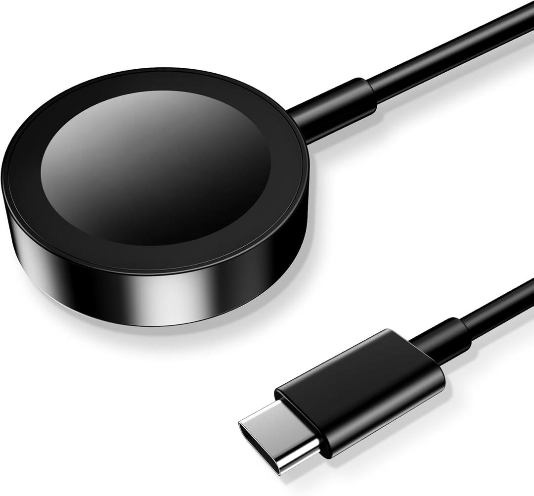 Magnetic Charging Cable for Apple Watch Charger,[USB C Port] Wireless Charging Cable Compatible with iWatch Series Ultra/10/9/8/7/6/SE/SE2/5/4/3/2[3.3FT/1M],Black