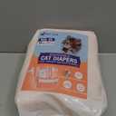 Pet Soft Disposable Cat Diapers - Female Dog Diapers for Cats & Dogs in Heat Period or Urine Incontinence, Doggie Diapers Ultra Absorbent Leak-Proof Puppy Diapers 24pcs (Orange, XS)
