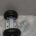 Rolling Gate Wheels Double U-Bolts Sliding Gate Carrier Heavy Duty Gate Wheel for Metal Tube Gates Sliding Gates Driveway Chain Link Fence (6" 550lb Capacity Adjustable Wheel Carrier)