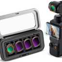 K&F CONCEPT K-Series CPL ND Filter Kit Compatible with DJI OSMO Pocket 4/3 Creator Combo Accessories, CPL ND16 ND64 ND256 Magnetic Action Camera Neutral Density Polarising Filters HD Optical Glass,ND & CPL Filter Kit