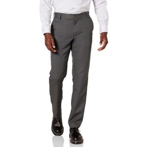 Amazon Essentials Men's Slim-Fit Flat-Front Dress Pant (36W x 32L, Dark Grey)