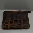 cuero Retro Brown Laptop Messenger Bag Office Briefcase Crossbody Travel Bag For Men And Women Bag Office Laptop Bag