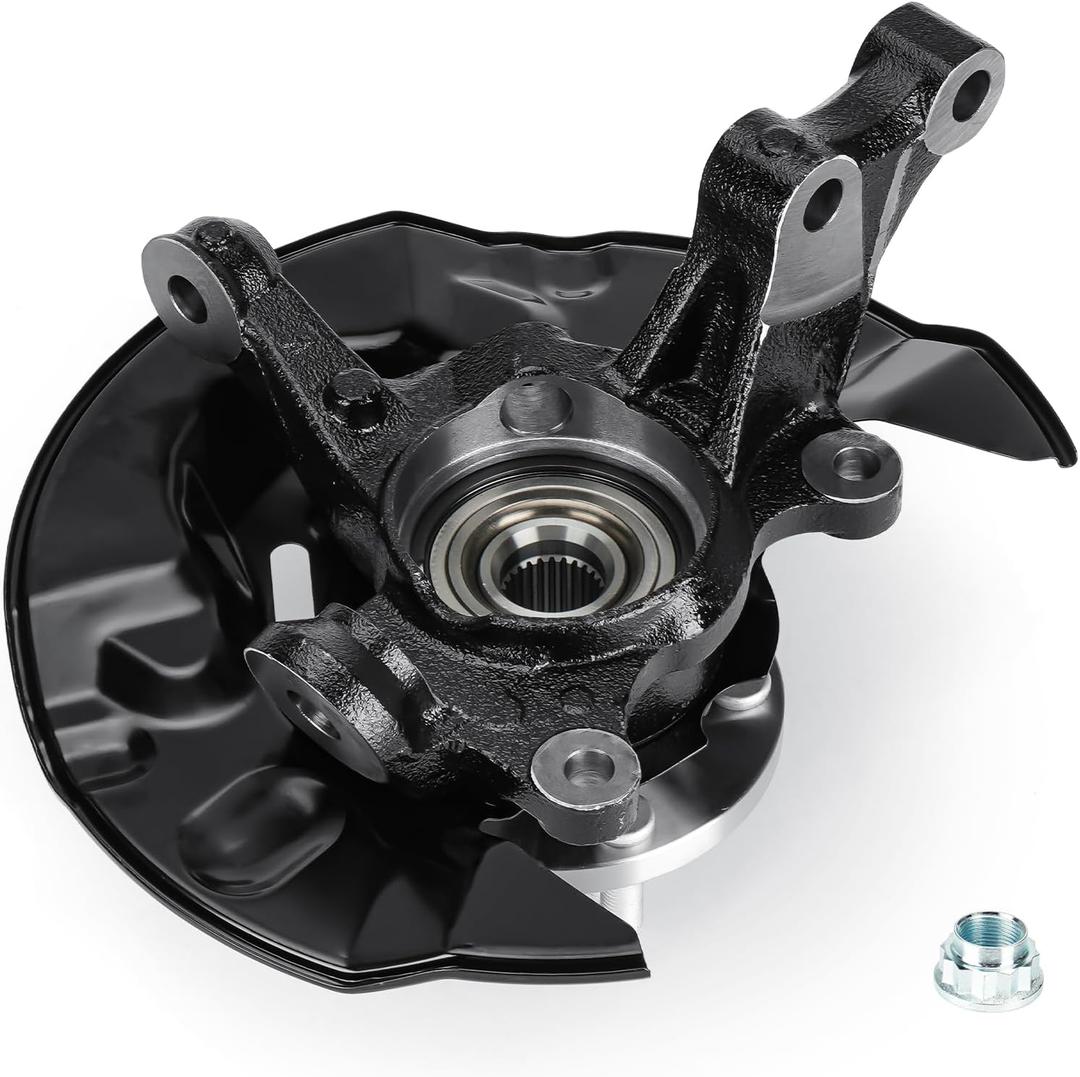 Front Left Steering Knuckle & Wheel Bearing Hub Assembly for Toyota Corolla 2003 2004 2005 2006 2007 2008 L4 1.8L, LK029 698-389 698389, Driver Side