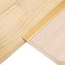 uxcell 3Pcs 4ft x 0.79" T Molding Floor Transition Strips, Aluminium Alloy Vinyl Flooring Gap Trim for Joining Laminate Planks Tiles Floor Gaps, Gold