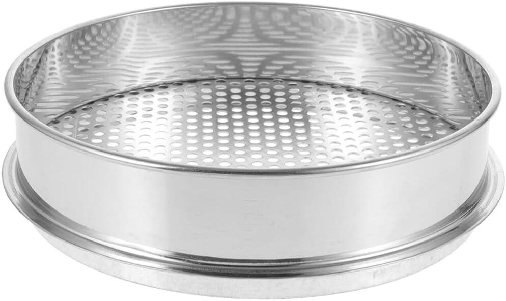 Home Soil Grading Sieve Soil Sifter for Gardening Sieve for Home Coffee Bean Hole Stainless Steel Household Grading Mesh