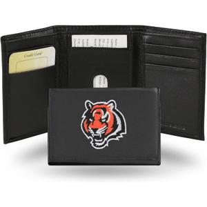 Rico Industries NFL Football Embroidered Tri-fold Wallet