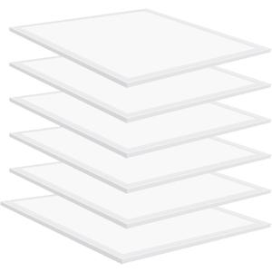 6PCS 2x2 LED Flat Panel Light, 45W 5000K Recessed Edge-Lit 2x2 LED Drop Ceiling Light, 5800lm Lay in Fixture for Office,110-277V, 0-10V Dimmable ETL Listed.