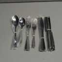 24-Piece Black Silverware Set with Steak Knives, Black Flatware Set for 4, Food-Grade Stainless Steel Tableware Cutlery Set, Mirror Finished Utensil Sets for Home Restaurant