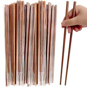 UEJYWUY 20 Pairs 12 Inch Long Wooden Chopstick, Chinese Style Cooking Hotpot Chopsticks Natural Wooden Frying Chopstick for Noodles, Hot Pot, Frying, Cooking