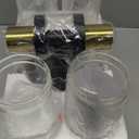 Wall Sconces Set of Two, 22" Black and Gold Bathroom Sconces with Clear Glass, Hardwired Modern Sconces Wall Decor Set of 2 Wall Light fixtures for Bathroom Mirror Living Room Hallway Bedroom