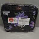 DEHITE Bible Cover Case for Women – Grey Floral Carrying Case – Tote Bags – Book Size 11.8 x 10 x 4.1 in – Premium Fabric, Black