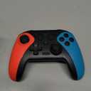 Wireless Switch Controller for Nintendo Switch/Switch 2/Lite/OLED Controller, Switch Controller with a Mouse Touch Feeling on Back Buttons, Extra Switch Pro Controller with Wake-up,Programmable, Turbo Function (Red+Blue)