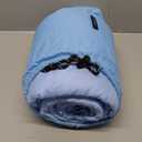 Mini Camping Blanket,Lightweight Puffy Blanket Packable Down Alternative Throw Blanket Waterproof Windproof for Outdoors, Travel, Beach, Airplane, Hiking (39x55", Blue)