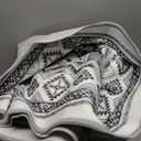 Washable Rugs 8x10, Soft Non-Slip Boho Moroccan Rug, Low-Pile Printed Area Rug Gray Rug for Living Room, Bedroom, Dining Room -Gray/Gold