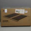 FACHNUO 2 Feet Portable Wheelchair Ramp, Non-Skid Aluminum Handicap Ramps with Handle, Folding Threshold Wheel Chair Ramp for Home Steps, Stairs, Entry, Threshold, Doorways, Scooter, 800LBS Capacity (2FT(Using height 2-6''))