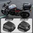 Rhinowalk Motorcycle Tail Bag Travel Luggage Expandable Motorcycle Helmet Bag 23L-35L Waterproof All Weather/Trunk/Rack Bag with Sissy Bar Straps-Matt Black New Upgrade