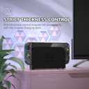 PlayVital Protective Case for Nintendo Switch 2 with Stand | Ultra-Slim Dockable Hard Shell, Split Joycon Cover, Button Caps & Thumb Grips | Clear Series, Clear Glitter Silver