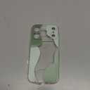 DEFBSC Compatible with iPhone 17 Pro Case, Soft Shaped Art Design with Built-in Bumper Protective Phone Case, Cute Slim TPU Cover Designed for iPhone 17 Pro Case,Green