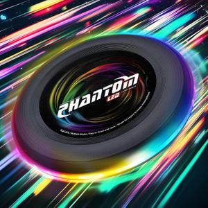 Light Up Flying Disc - 16 Million Colors RGB or 50 LEDs, Ultra Bright, 13 Light Modes, Rechargeable, Waterproof, Christmas Stocking Stuffers Gift, Camping Toy for Kid/Teen/Adult, 175g (9 Inch (Black Disc))