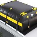 Rooftop Cargo Carrier Vehicle Soft-Shell Carriers, Heavy Duty Car Roof Bag Waterproof Without Rack, Car Topper Luggage Carrier-with 6 Hooks&Mat(19.4 Cuft)