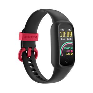 BIGGERFIVE Vigor 2 L Kids Fitness Tracker Watch for Boys Girls Ages 5-15, Activity Tracker, Heart Rate Sleep Monitor, IP68 Waterproof, Pedometer, Calorie Step Counter Watch, Black