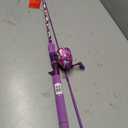 Zebco Splash Spincast Reel and Fishing Rod Combo, 6-Foot 1-Piece Fiberglass Rod, Medium Power, Moderate Action, Size 20 Reel, Tidepool Purple, 6 to 14-pound-test line rating, 1/8 to 3/4-ounce lure rating
