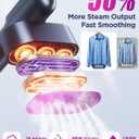 Travel Steamer for Clothes,100-240V Travel Steamer & Iron 2 in 1 with Fast Heat-Up,1200W Portable Handheld Garment Steamer,Travel Size,Large Heat Panel,Fabric Quick Wrinkle Remover for Global & Europe