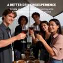 4 x Plastic Wine Glasses Set of 4: 12oz Detachable Drinking Stemless Wine Glass - Reusable Outdoor Portable Shatterproof Wine Tumbler (Transparent)