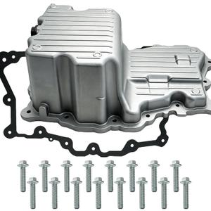 264-336 Upgraded Aluminum Engine Oil Pan with Magnetic Drain Plug,Gasket, Bolts, Fits for Ford F-150 F150 2015 2016 2017 2018 V6 2.7L Replaces 264336 CA6010400