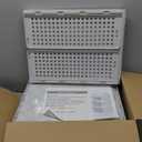 5 Pack Stackable Closet Storage Basket - Stackable Storage Bins, Multifunctional & Foldable Closet Organizer Waterproof, Wardrobe Cupboard Space-Saving Hat Storage Drawer Organizer, White