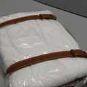 VitalCozy Waterproof Picnic Blankets Outdoor Blanket Foldable 2 in 1 Double Layer Sandproof Beach Mat with Carry Strap for Camping Lawn Park Beach Grass(White)