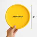 4 x Dog Frisbee  Soft Rubber Flying Disc Toy for Small Dogs, 9 Yellow  Safe, Lightweight & Fun