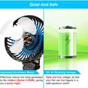 Aquarium Chillers Fish Tank Cooling Fan Quiet Aquarium Fan Wind Angle Adjustable Chiller with Clip and Suction Cup