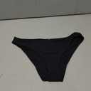 CRZ YOGA Low Waisted Bikini Bottom for Women - Cheeky Basic Bathing Swimsuit Swim Briefs (Black, M)