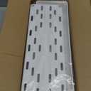 SPACEKEEPER Slim Rolling Storage Cart 4 Tier Bathroom Organizer Mobile Shelving Unit Utility Cart Tower Rack for Kitchen Laundry Narrow Places, White