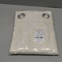 NICETOWN Natural Linen Curtains 84 inch Long 2 Panels Set, Grommet Top Thick Linen Burlap Semi Sheer Vertical Drapes Privacy Assured with Light Filtering for Bedroom/Living Room, W55 x L84