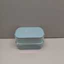 Adults Bento Lunch Box Set with Thermo Bag, 74oz Stackable Leak-proof 3-tiers Bento Box, Built-in Utensil and Sauce Container for Work, School, Dining Out (Green)