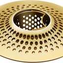 LKEYE Shower Drain Hair Catcher/Bathroom Drain Cover/Bathtub Drain Strainer/Shower Stall Drain Protector(Bronze)