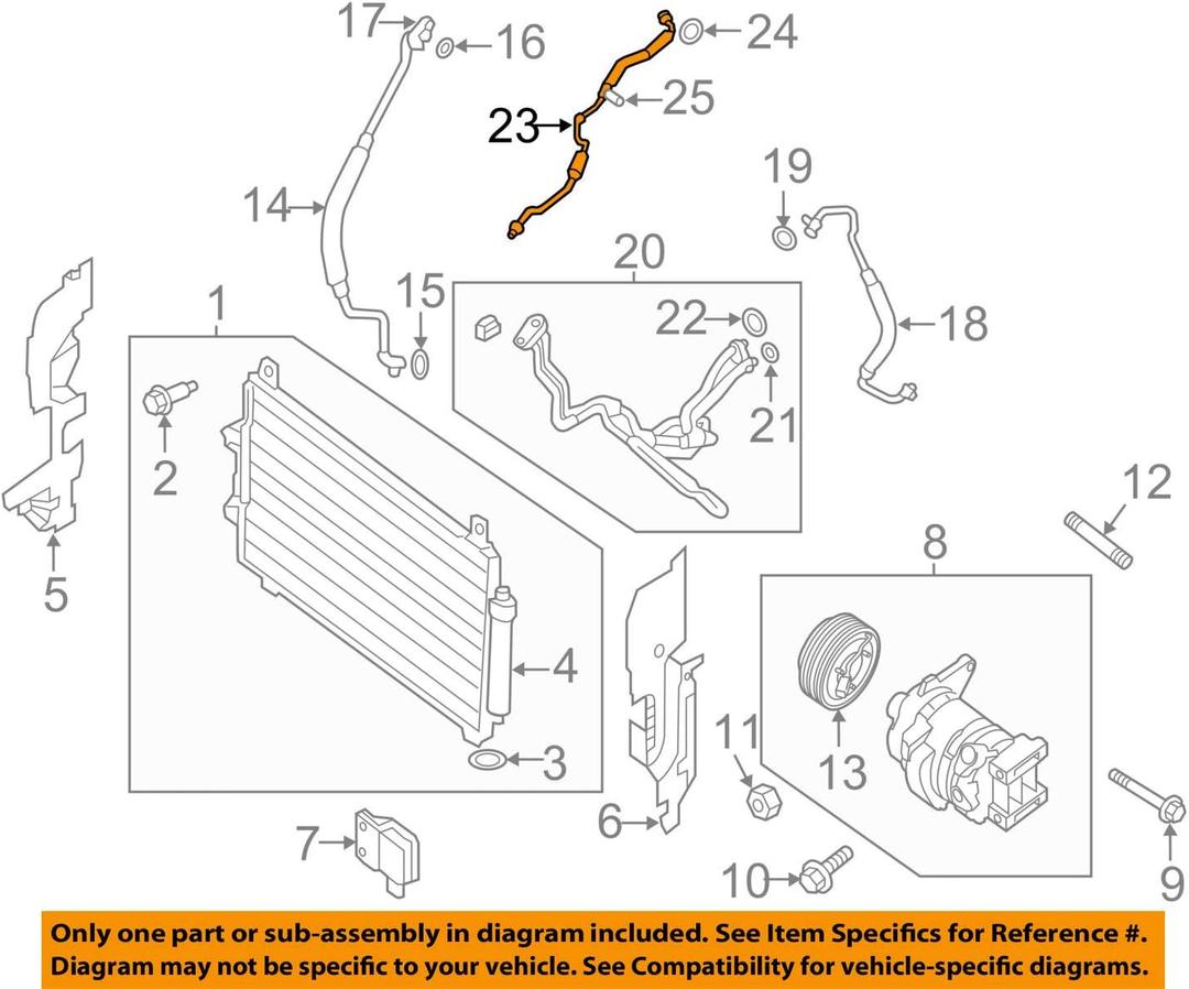 Genuine Nissan Parts - Pipe Assy-Front Cooler,High (92440-9NB0A)