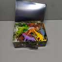 Dinosaur Toys for Kids 3-5, 12PCS Realistic Dinosaur Figures with Metal Storage Box for Boys Age 2-4-6, Dino Toys for 3 4 5 Year Old Boy Girl Christmas Birthday Gifts