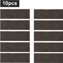 COSY HOMEER Edging Stair Treads Non-Slip Carpet Mat 28inX9in Indoor Stair Runners for Wooden Steps, Edging Stair Rugs for Kids and Dogs, 100% Polyester TPE Backing (10pc, Brown)