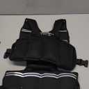 Adjustable Weighted Vest for Women Men, 6-18 LBS Weighted Walking Vest with 8 Ironsand Weights & Reflective Strip, Strength Training Weight Vests for Running GYM Home Workout, Large Zippered Pocket