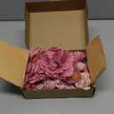 Floroom Mini Artificial Flower Heads Dusty Rose Fake Peony Daisy Rose Multicolor Small Faux Silk Flower Heads for Cake Craft Garland Wedding Party Graduation Cap DIY Home Decoration, 0.8"-3.6"