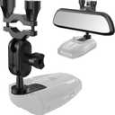 SDSACZMU Car Rear View Mirror Radar Detector Mount, for Cobra RAD 480i Radar Detector,Easy to Install (at Least 1 inch of Clear Rod Space is Required for Installation)