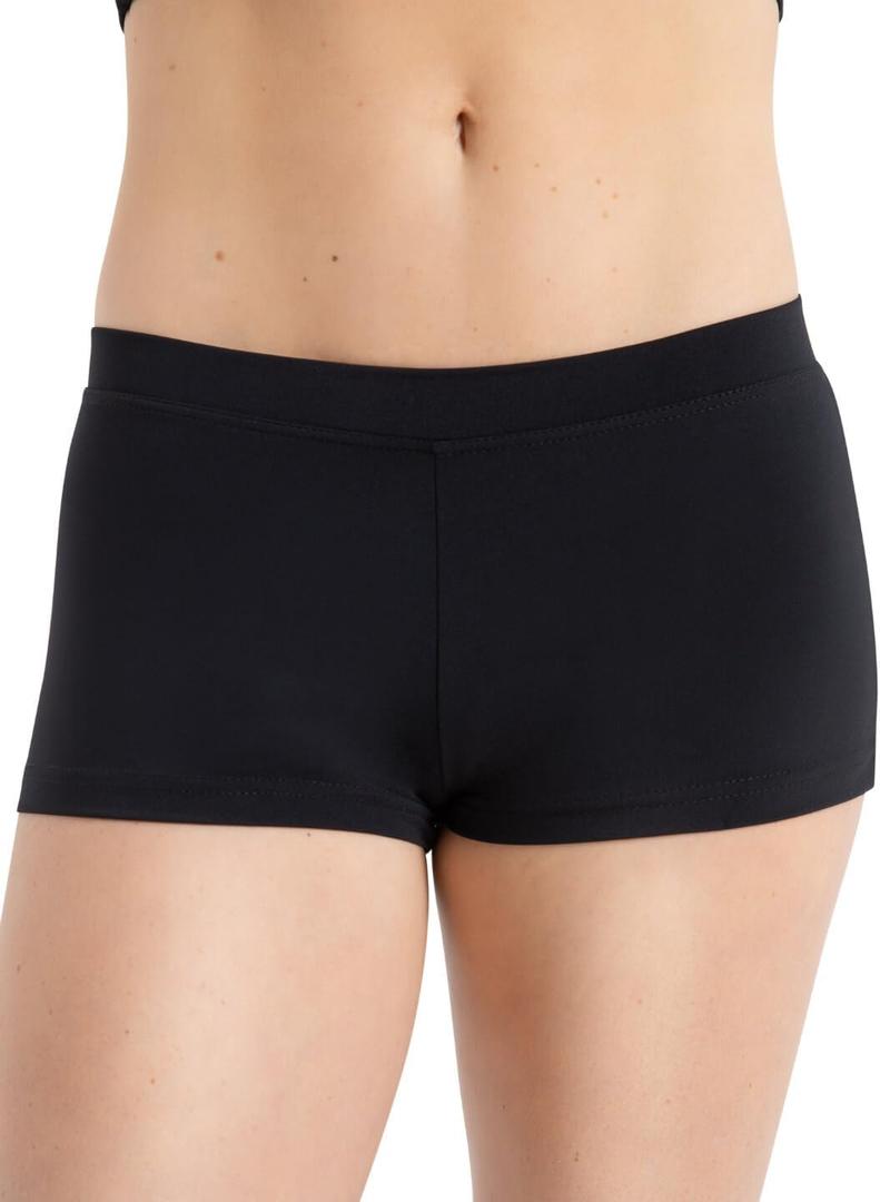 Capezio Womens Team Basic Low Rise Boy Cut Short (Black, L)